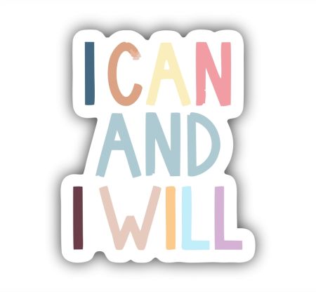 I Can And I Will Sticker Mockup