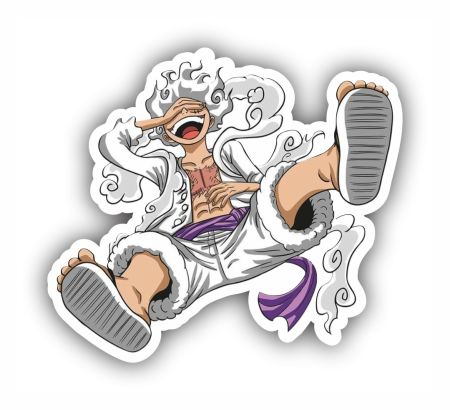 Gear Five Luffy Sticker Mockup