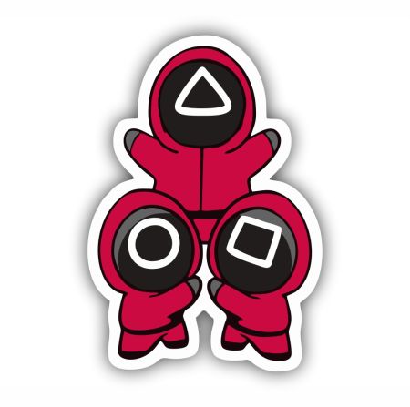 Squid Game Sticker Mockup