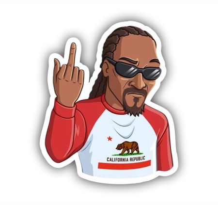 Snoop Dogg Sticker Mockup