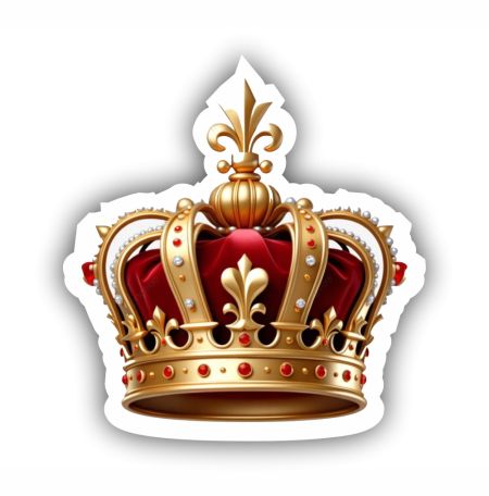 Crown Sticker Mockup