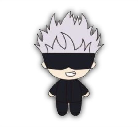 Chibi Gojo Satoru Sticker Mockup