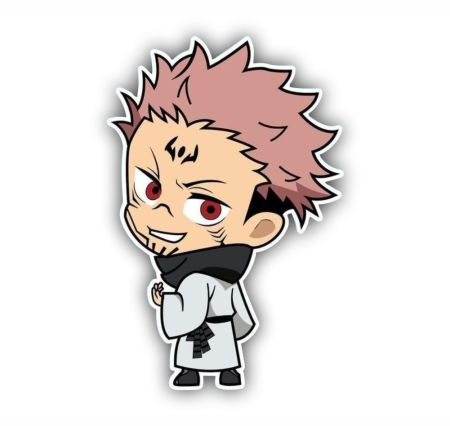 Chibi Sukuna Sticker Mockup