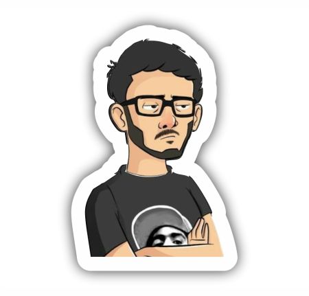Carryminati Pop Art Sticker Mockup