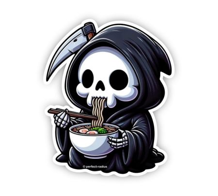 Cute Soul Reaper Sticker Mockup