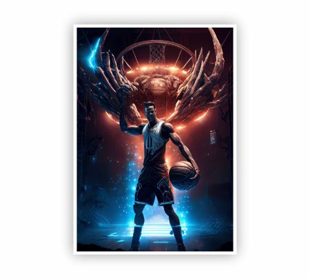 UNC Basketball Poster Mockup