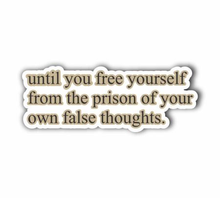 Until You Free Yourself Sticker Mockup