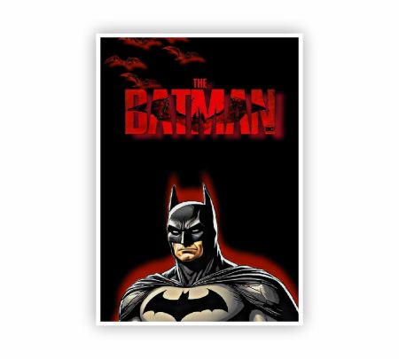 Vengeance in Red – The Batman Comic Poster Mockup
