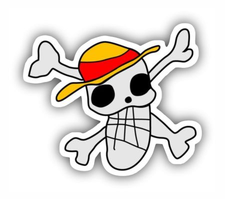 Mugiwara Drawing Sticker Mockup