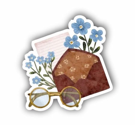 Victorian Love Letter Sticker Mockup