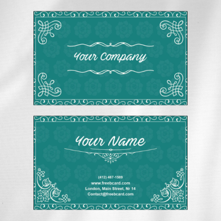 Vintage Visiting Card Design 01