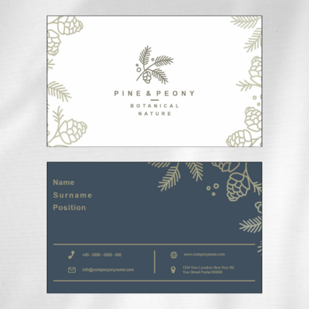 Vintage Visiting Card Design 04