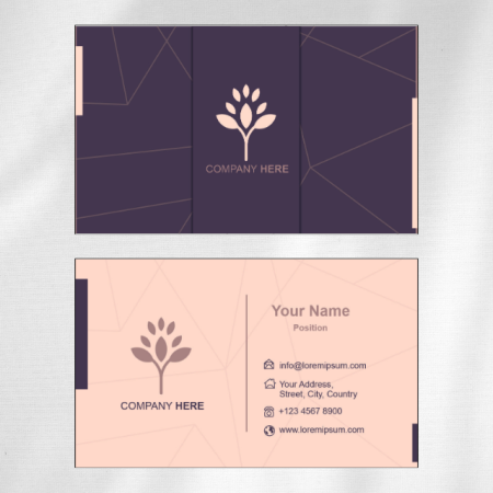 Vintage Visiting Card Design 06
