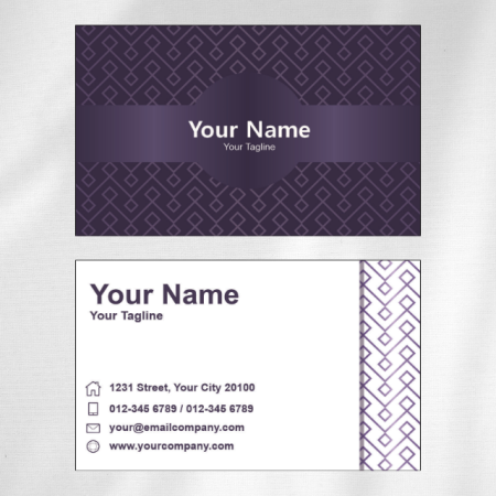 Vintage Visiting Card Design 07
