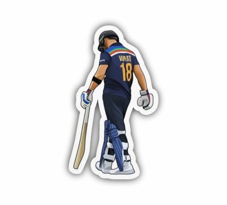 Virat Kohli 02 Sticker Mockup