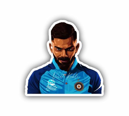Virat Kohli 03 Sticker Mockup