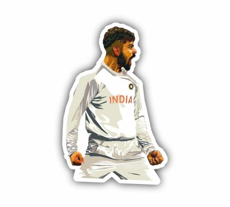Virat Kohli Celebration Sticker Mockup