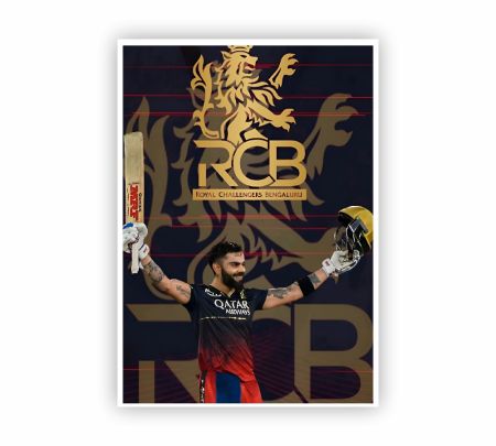Virat Kohli RCB Poster Mockup