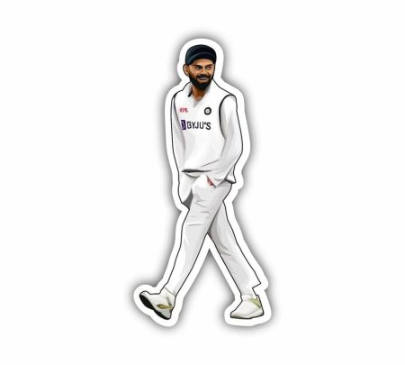 Virat Kohli Smiling Sticker Mockup