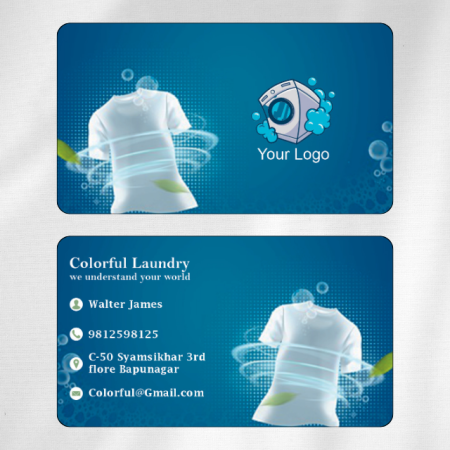 Laundry Visiting Card Design 01