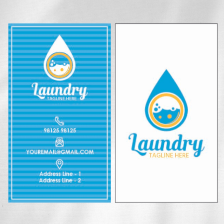 Laundry Visiting Card Design 03