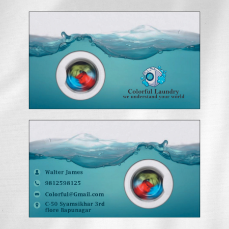 Laundry Visiting Card Design 07