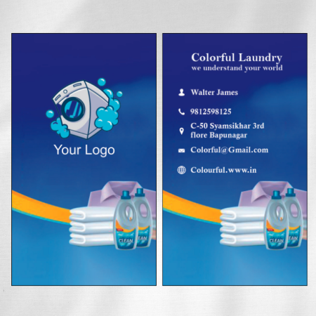 Laundry Visiting Card Design 08