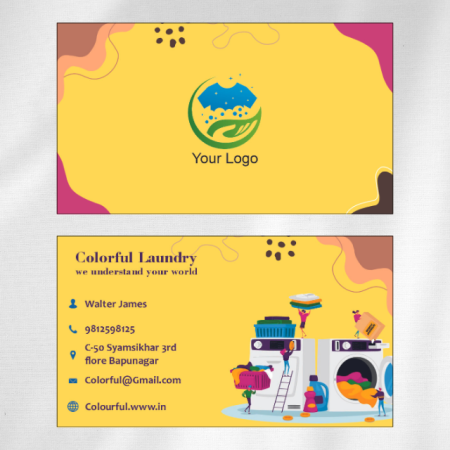 Laundry Visiting Card Design 09