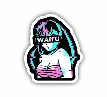 Waifu Anime Sticker Mockup