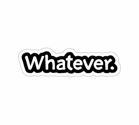 Whatever Sticker Mockup