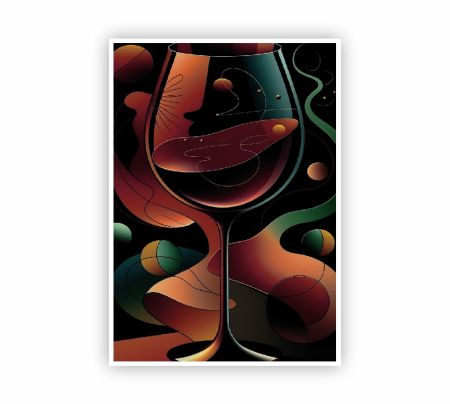 Whispers in Wine Art Poster Mockup