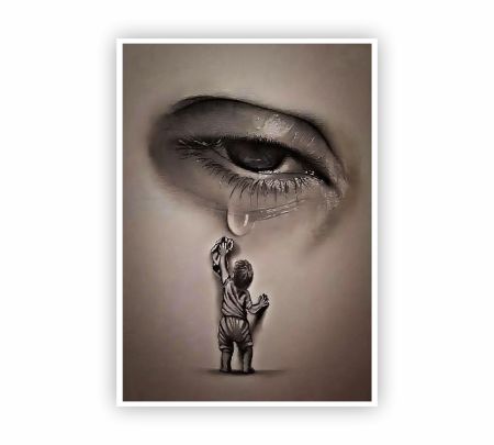 Wiping Tears of Hope Poster Mockup