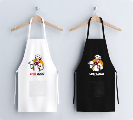 With Pocket Apron Mockup