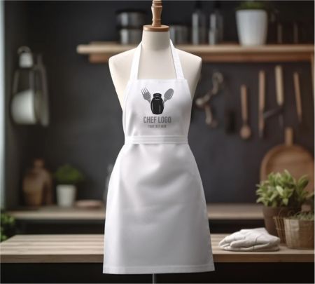 Without Pocket Apron Mockup