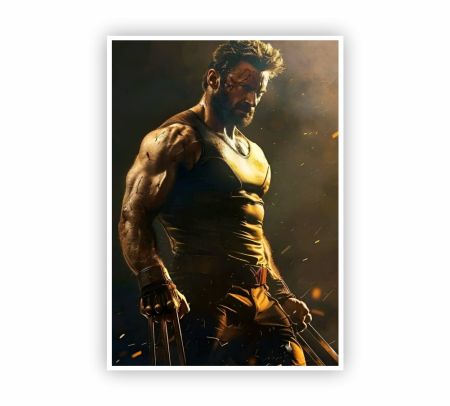 Wolverine Unstoppable Force Poster Mockup