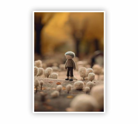 Woolly Woods Wanderer Poster Mockup