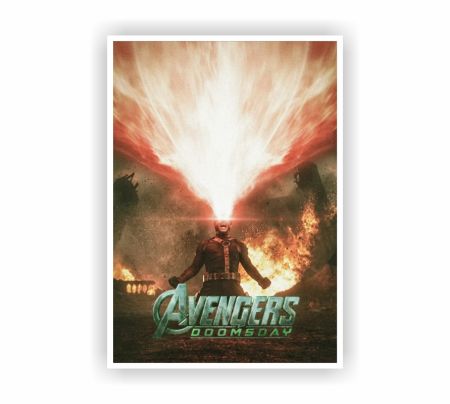 X-Men Cyclops Avengers Doomsday Poster Mockup