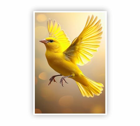 Yellow Canary Poster Mockup
