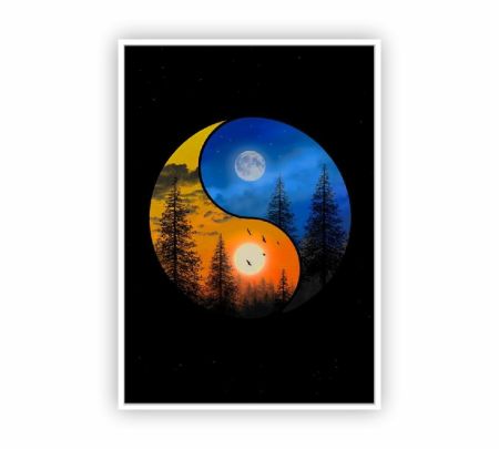 Yin Yang Harmony Poster Mockup