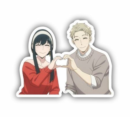 Yor And Loid Forger Sticker Mockup