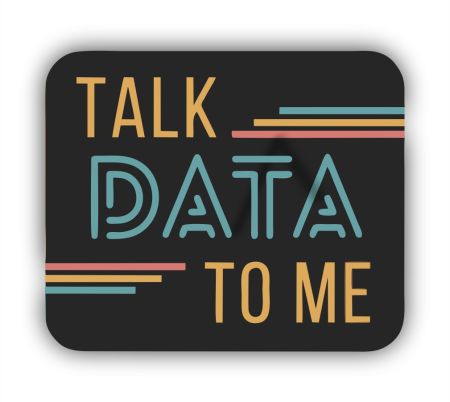 Talk Data To Me Sticker Mockup