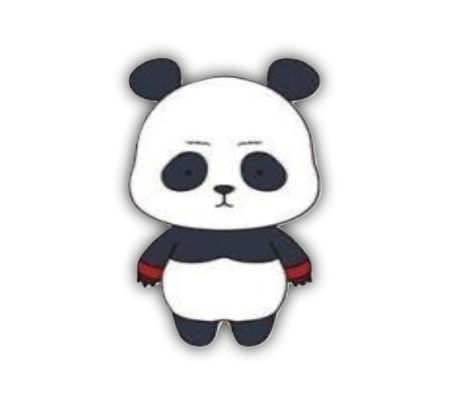 Chibi Panda Sticker Mockup