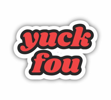 Yuck Fou Sticker Mockup