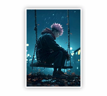 Yuji Itadori JJK Poster Mockup