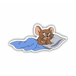 Jerry Ripped Sticker Angry Jerry Cartoon Sticker | Vinyl & Waterproof – Print-on-Click