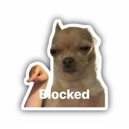 Blocked Sticker | Funny & Creative Blocked Stickers | Print-on-click