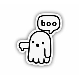 Boo Sticker | Spooky & Fun Boo Stickers | Print-on-click