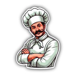 Chef Sticker - Creative & Fun Designs | Print-on-Click
