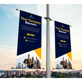 Customizable Company Banner for Effective Brand Promotion
