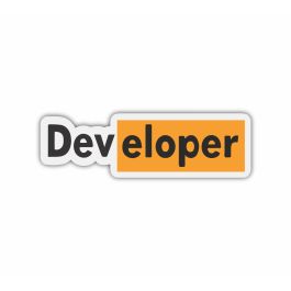 Developer Sticker | Cool Tech Stickers | Print-on-Click
